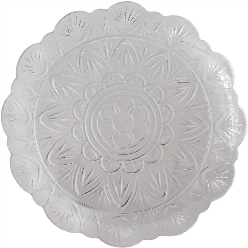 MAURY'S VASSOIO STELLA TONDO IN PLASTICA TRASPARENTE DIAMETRO 28 CM
