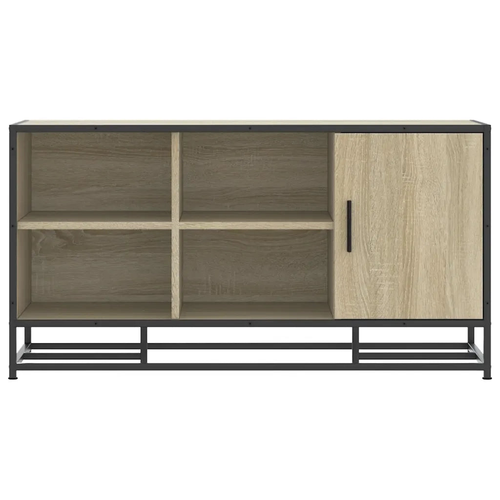 Scarpiera Sonoma Rovere 100x40x53,5 cm in Truciolato e Metallo 849215