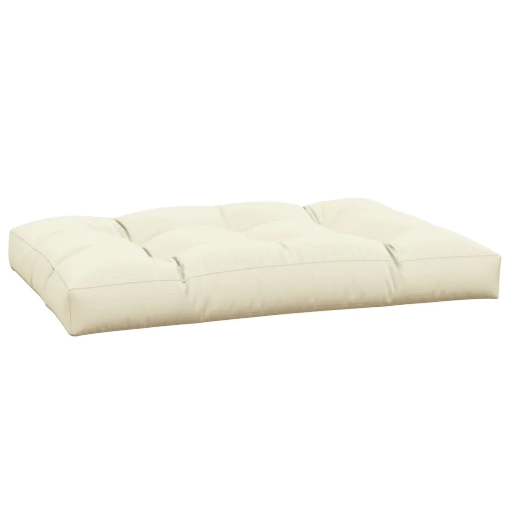 vidaXL Cuscino per Pallet Crema 120x80x12 cm in Tessuto
