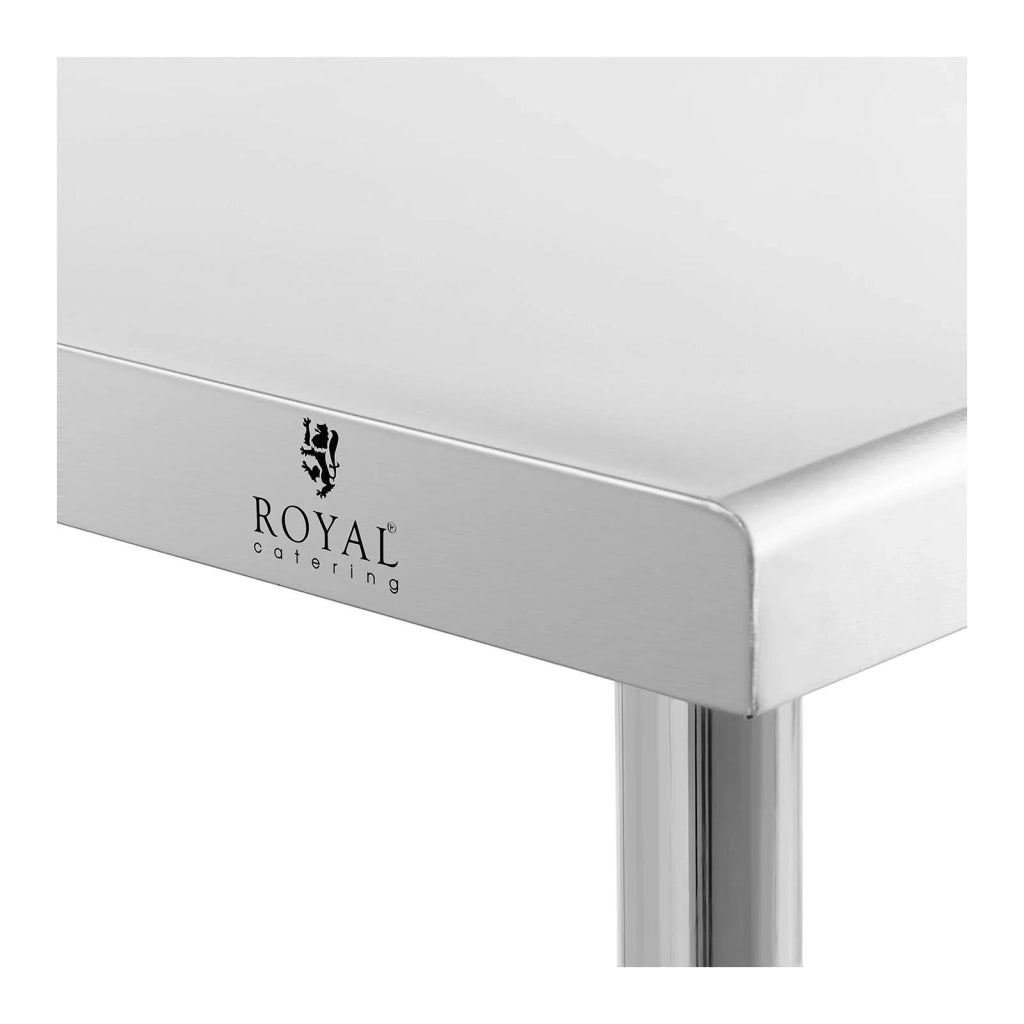 Tavolo da lavoro in acciaio inox - 200 x 90 cm - portata 100 kg - professionale 14_0005121