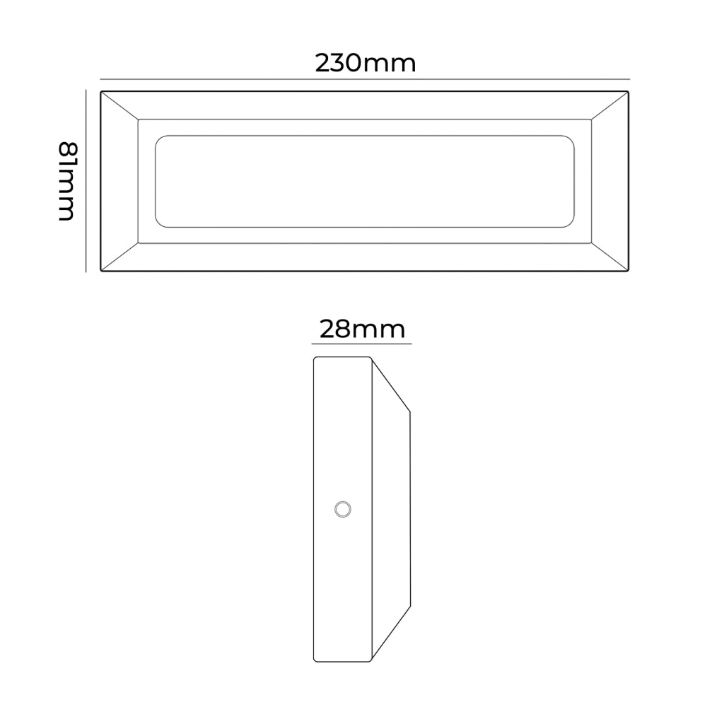 SEGNAPASSO LED A PARETE 5W CON CCT SWITCH 3 TEMPERATURE COLORE - DESIGN MODERNO ED ELEGANTE IP65 IDEALE PER AMBIENTI INTERNI ED ESTERNI