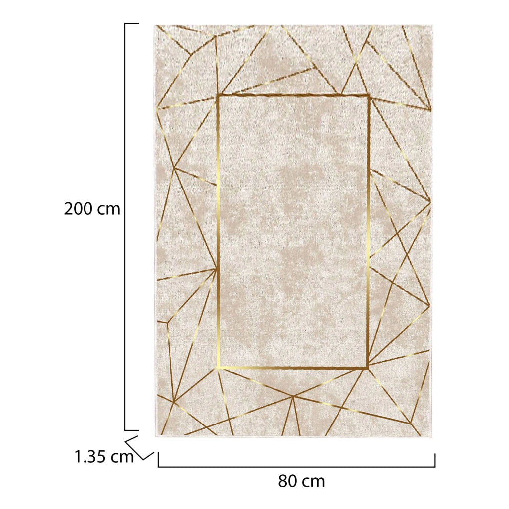 Vermilion, Tappeto Materiale Struttura in Velluto, 200x80 cm Multicolore