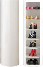 scarpiera Scarpiera Girevole a 360° - Organizzatore per Scarpe Autoportante in Metallo da 13 Pollici per Piccoli Spazi - Torre per Scarpiera Verticale - Supporto per Scarpiera Rotondo - Soluzione