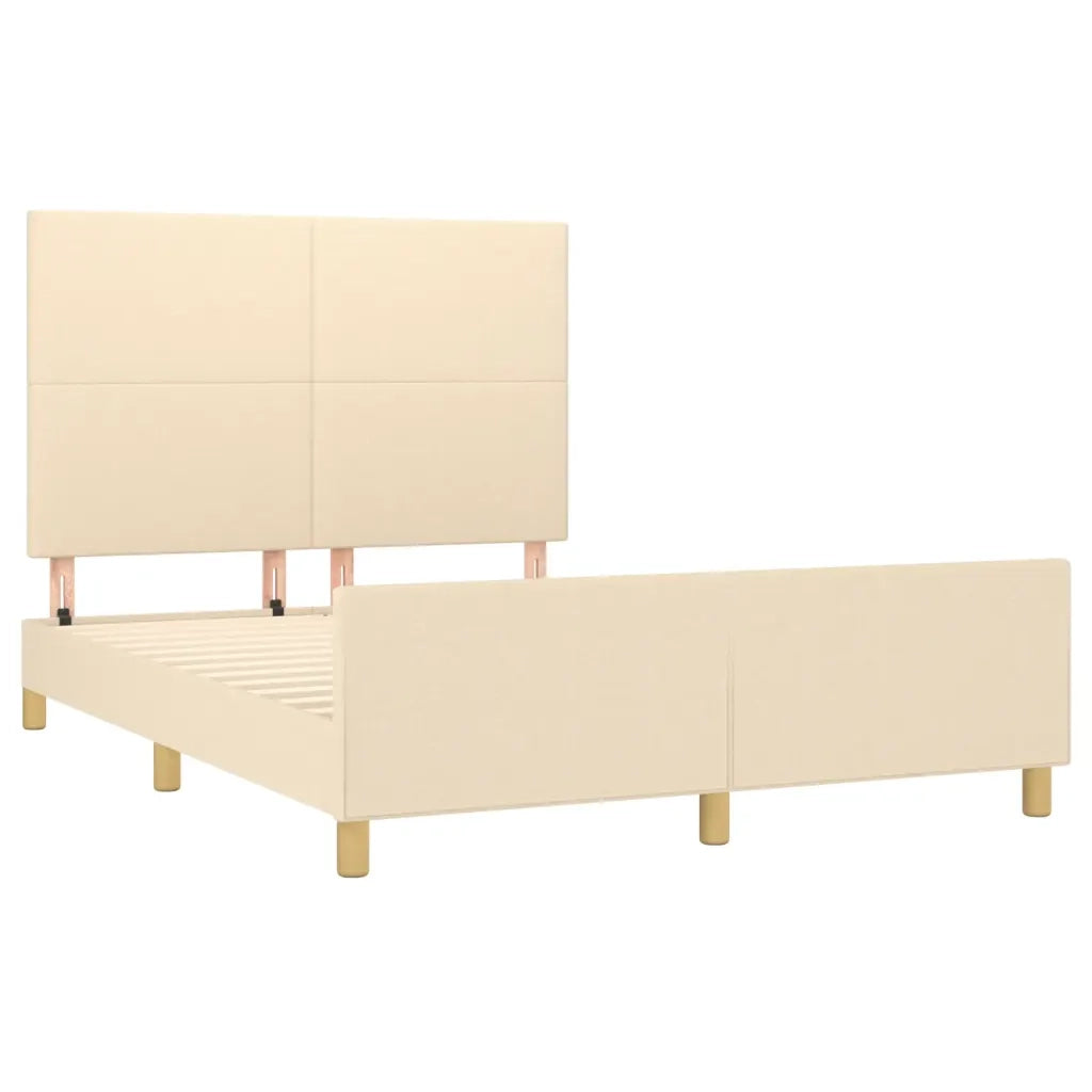Giroletto senza Materasso Crema 140x190 cm in Tessuto 3124892