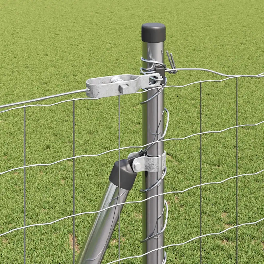 Recinzione con Posto Argento 1,4 x 10 m Acciaio 3351056