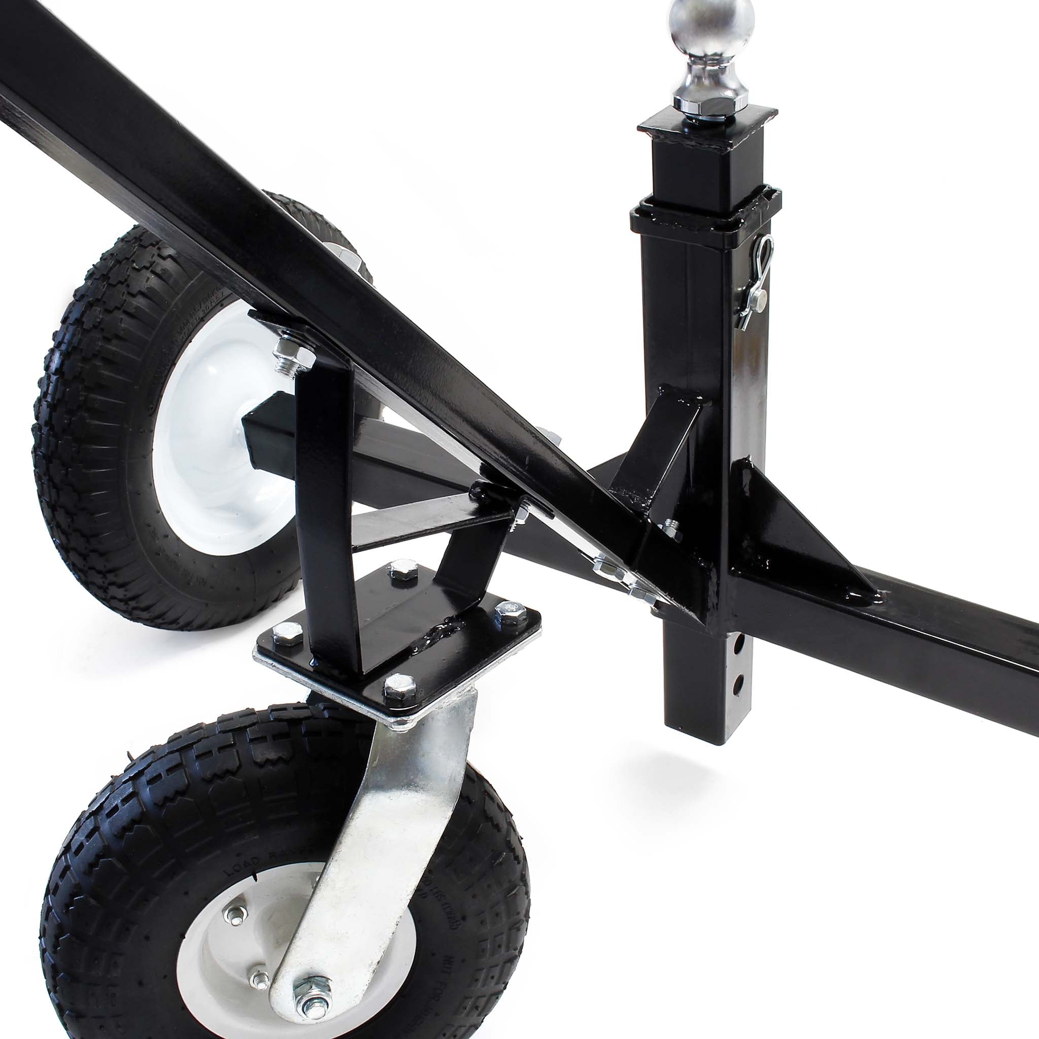 Carrello sposta rimorchio roulotte regolabile in altezza max 500 kg con 3 ruote Aiuto di manovra