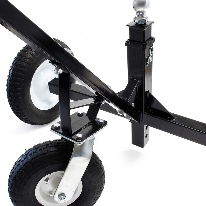 Carrello sposta rimorchio roulotte regolabile in altezza max 500 kg con 3 ruote Aiuto di manovra