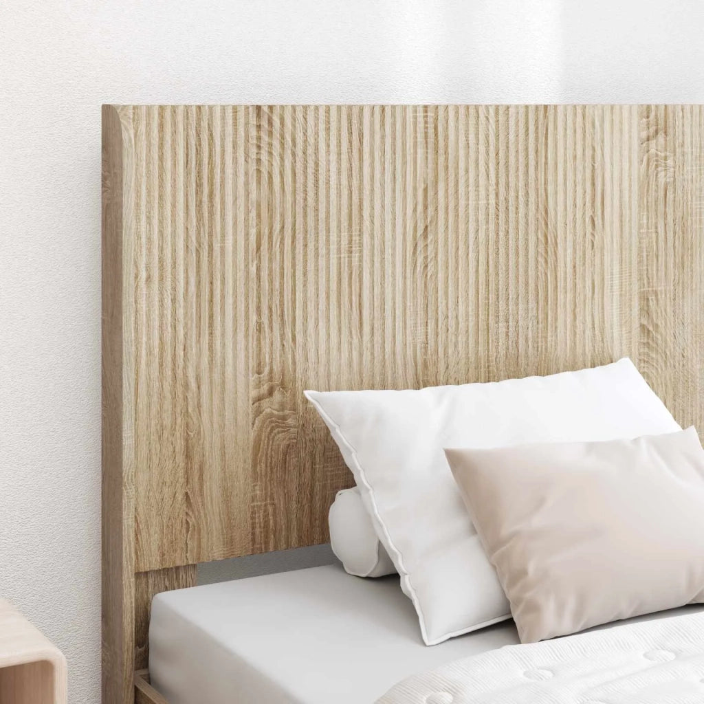 Struttura del letto con stoccaggio e testata Rovere Sonoma 3414151