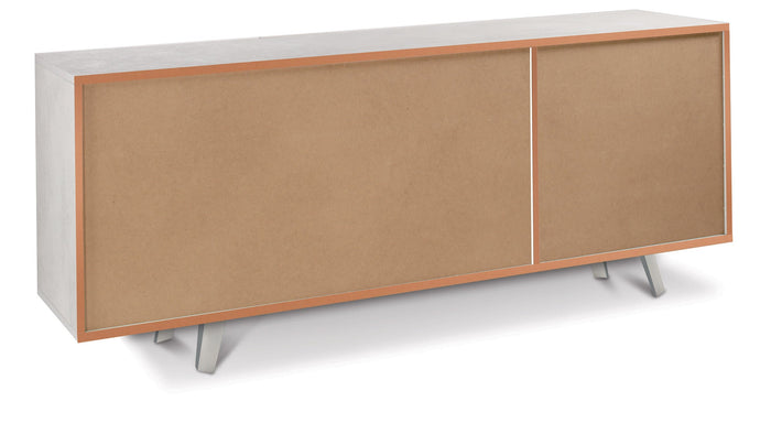 Mobile 3 Ante 174x70x41 cm Ossido Bianco/Marmo Calacatta