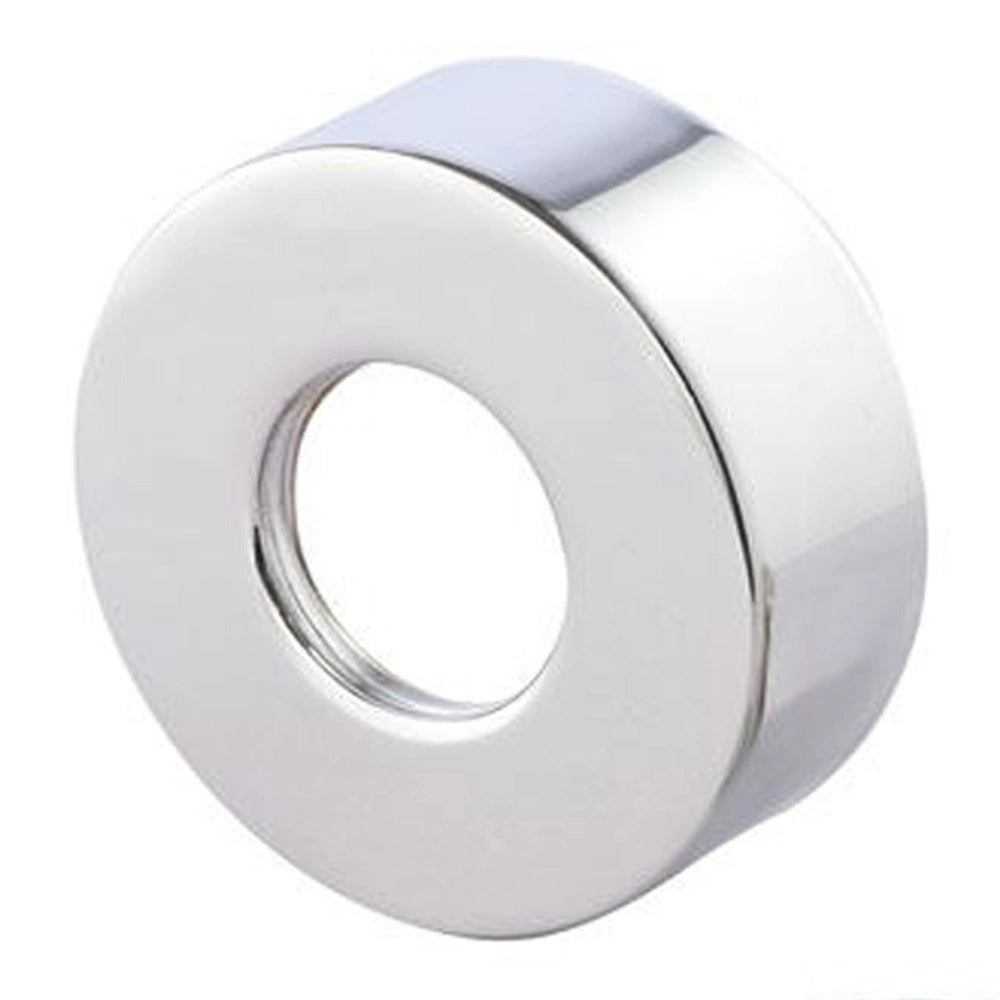Eccentrico per gruppi 1/2 x 3/4, con rosone minimale in ottone cromato