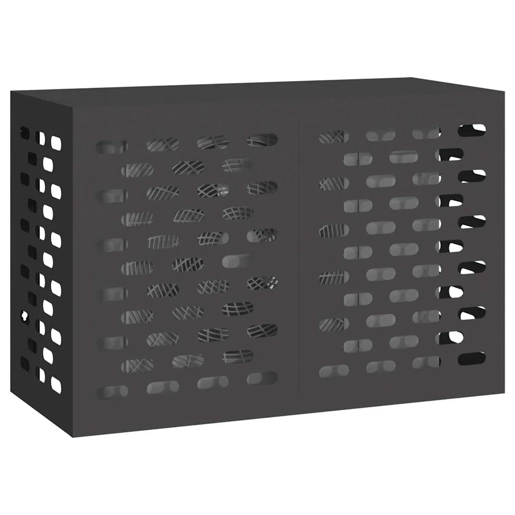 Copertura per condizionatore d'aria Nero 90 x 40 x 60 cm 865890