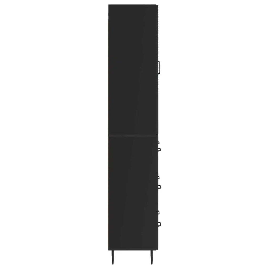 Set di armadi 2 pcs Nero 66 x 34,5 x 90 cm Legno ingegnerizzato