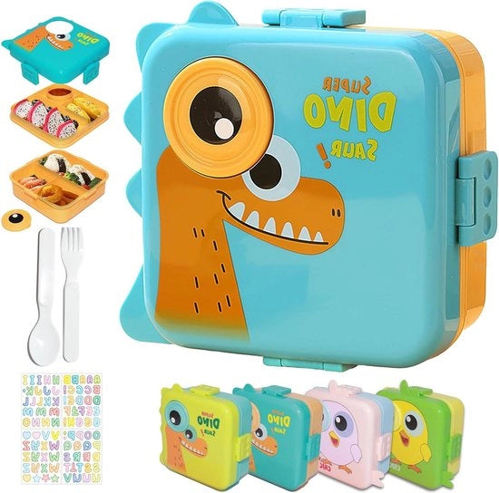 Tazza per snack per bambini con cassetti box Bento per bambini - 1600 ml box per snack per scuola e uscite - box per snack personalizzata per bambini piccoli