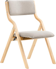 Sedia Pieghevole da Pranzo con Seduta e Schienale Imbottiti, Design Elegante e Salvaspazio, Comoda e Resistente, Facile da Riporre, Perfetta per Cucina, Ufficio e Esterno, Grigio FST40-HG