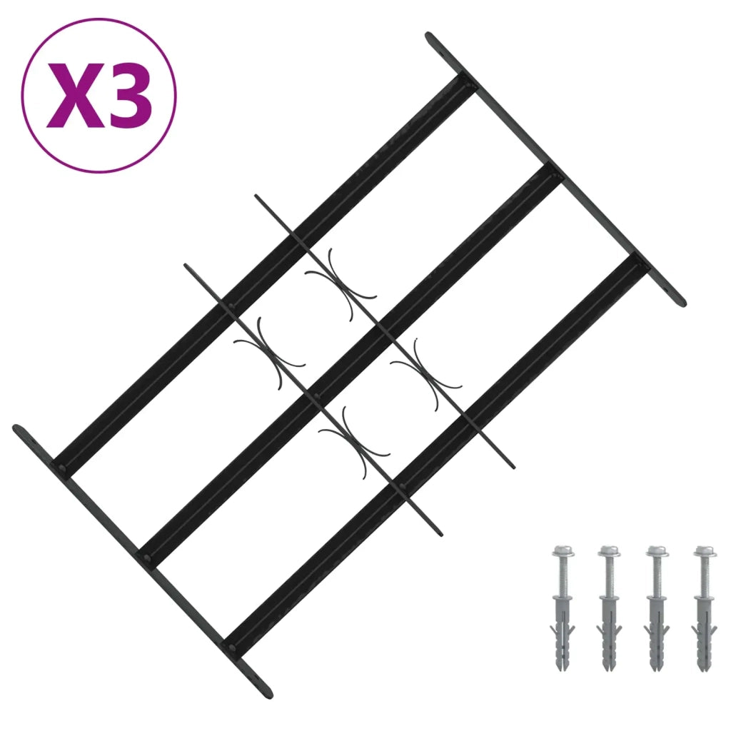 Griglia di Sicurezza per Finestra con 3 Traversine 3 pz CFW2384431