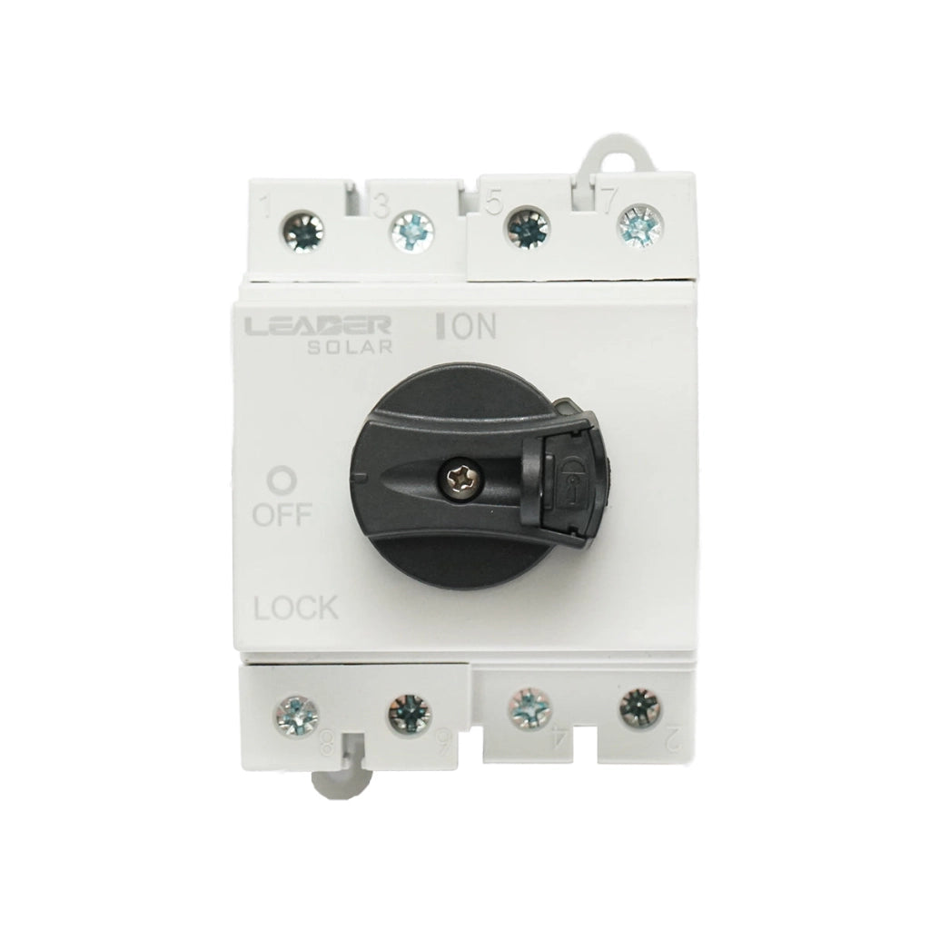 Comutatore di carico, interruttore on/off per sistemi fotovoltaici 4P, 32A, 1500kV Leader