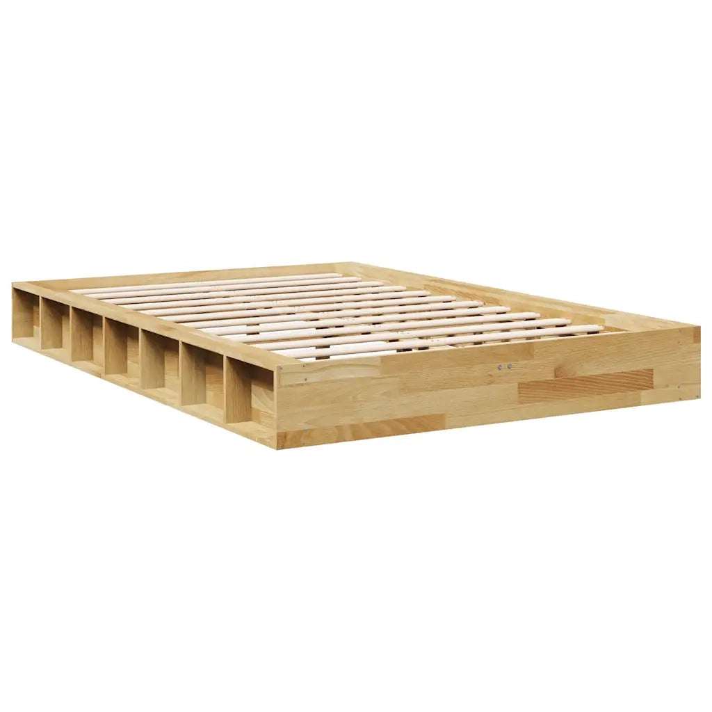 Struttura Letto Senza Materasso 120x200 cm in Legno di Rovere 3324122