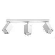 Plafoniera BRAVEA 3 faretti bianco cromo GU10 Pure Lume