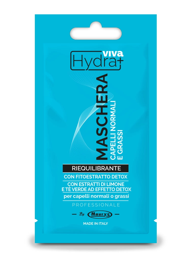 HYDRA VIVA+ MASCHERA PER CAPELLI RIEQUILIBRANTE CON FITOESTRATTO DETOX DA 25 ML