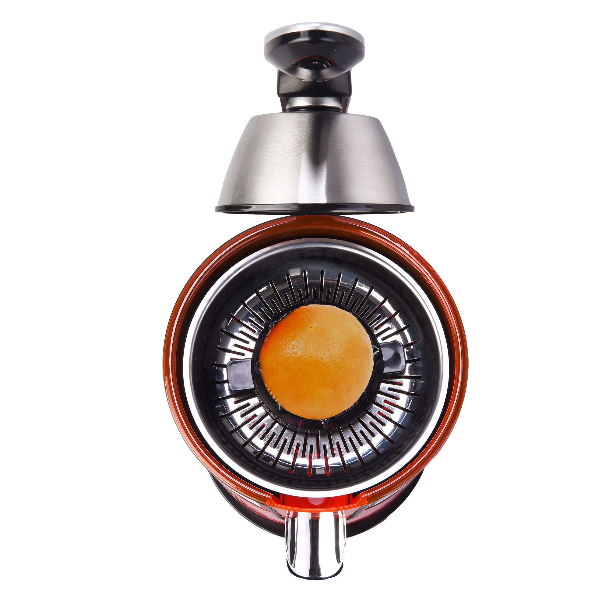 SOGO Espressore di Succo Manuale per Agrumi e Melograno con Manico a Pressione, Filtro in Acciaio Inossidabile e Beccuccio Anti-Goccia 0.6L