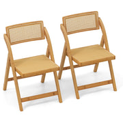 Set di 2 sedie pieghevoli in bambù 56 x 49 x 80 cm comfort ergonomico stile bohémien bambù naturale 20_0018316