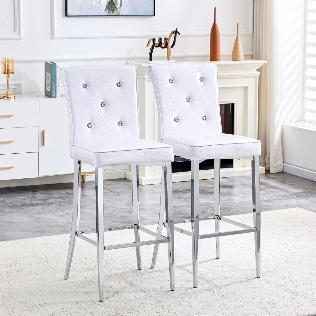SGABELLO DA BAR Set da 2 pezzi in PVC