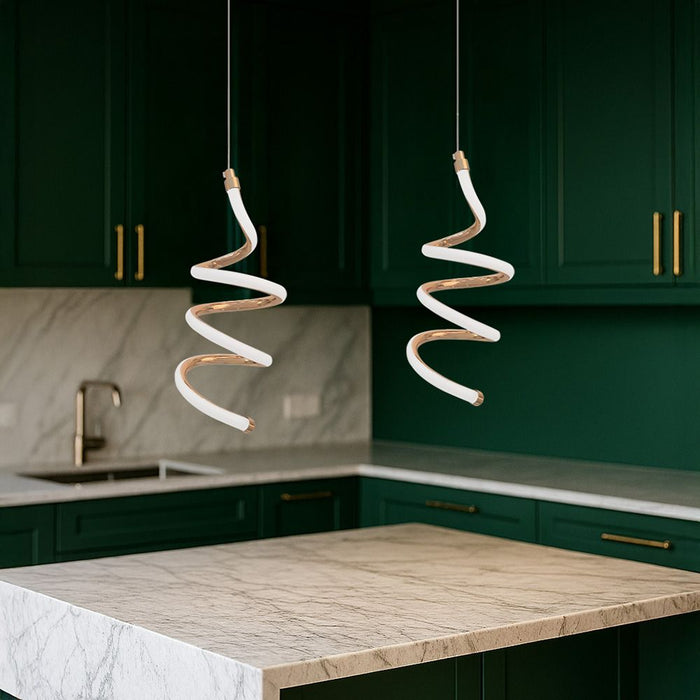 Lampada A Sospensione Da Soffitto Led Lhj096-1cp Light Rose Gold