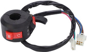 Stuurschakelaar per motocicletta - 7 conduttori - Universale 22 mm - Schiocco di avviamento - Adatto per Pit Pro Trail Dirt Quad