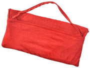 Doppia ombrellone da spiaggia con asciugamano, ombrellone da spiaggia con tasche laterale, ombrellone da spiaggia con asciugamano con zip, idoneo per uso in spiaggia, solarium, terrazza, giardino, piscina e patio, Rosso, 73*210CM