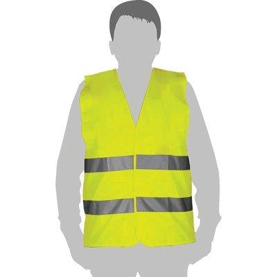 GILET ALTA VISIBILITA GIALLO 4520 WOKIN - TAGLIA XL 452003- 2 pezzi
