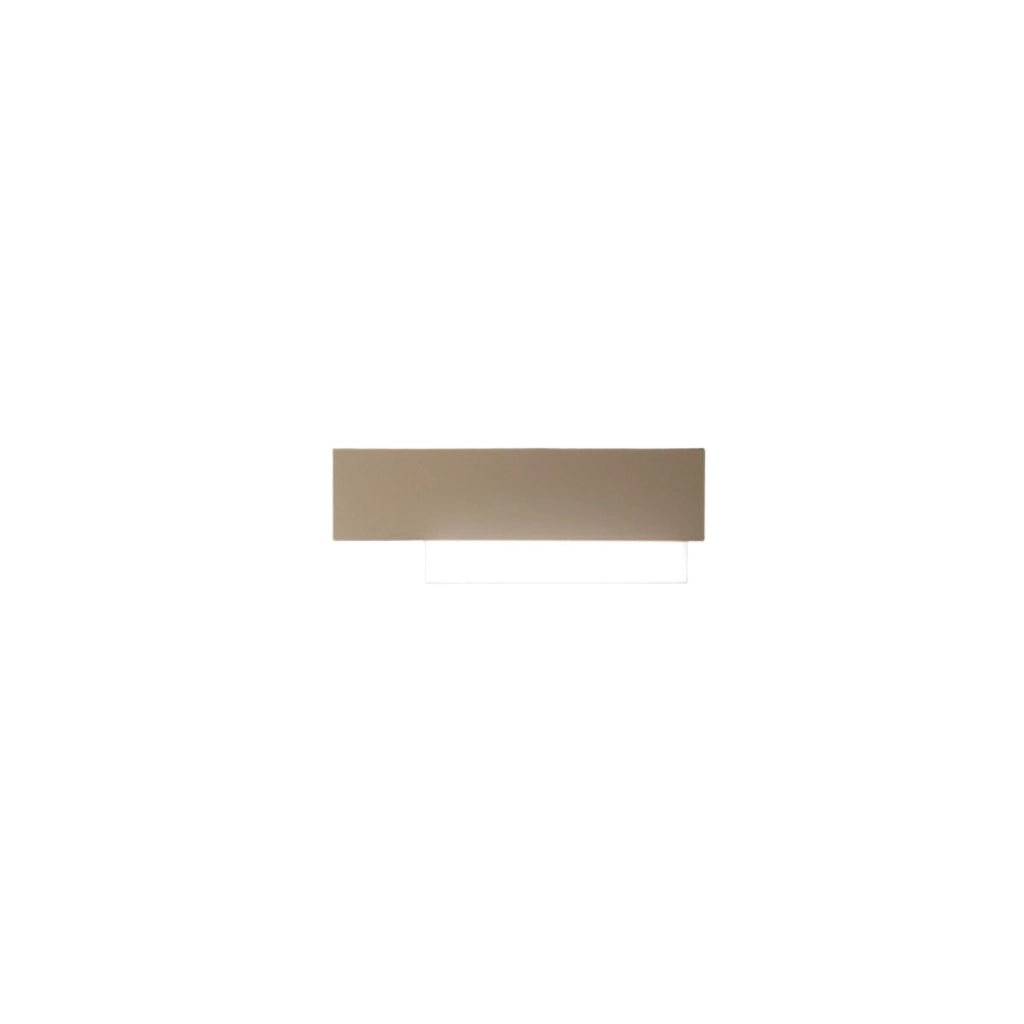 Lampada a Parete DOHA A/P 12W LED 1016lm 3000K Tortora - Applique da Interno in Alluminio e Metacrilato Bisatinato - Gealuce