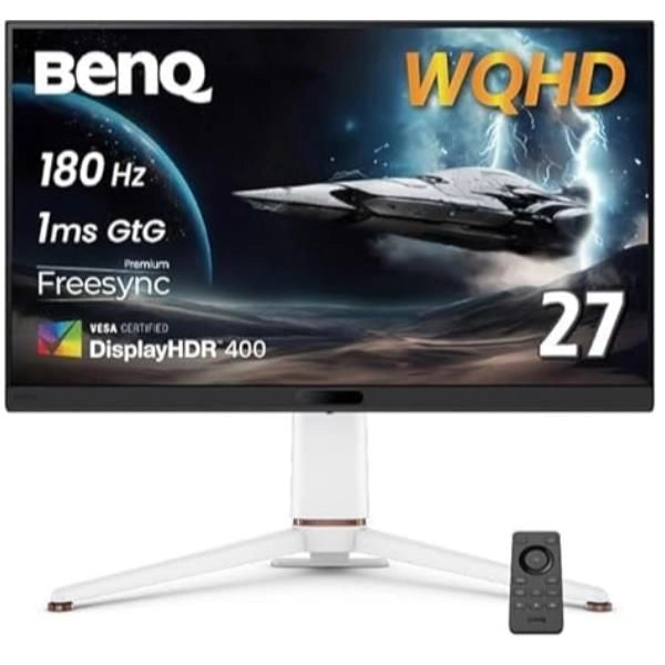 Benq ex271q mobiuz monitor pc 68,6 cm (27") 2560 x 1440 pixel quad hd led nero, bianco - 9H.LNCLB.QBE