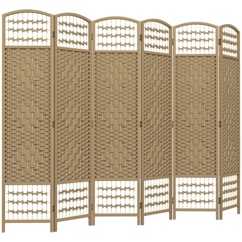 Paravento in legno 6 pannelli ¨C zephmum ¨C 240x170 cm naturale