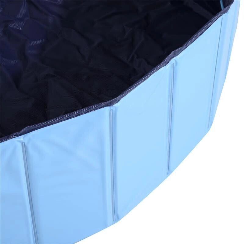 PISCINA PIEGHEVOLE PER CANI IN PVC 160 X 30CM  AZZURRO