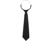 Accessorio per cravatta per bambina/bambino - scuola - adattabile - nero - 34 x 8 cm - cravatta per bambina