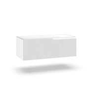 Base portalavabo 1 cestone VENERE bianco opaco_100x45x35