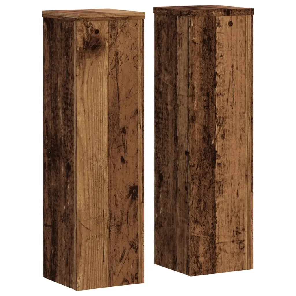 vidaXL Supporti per Piante 2 pz Legno 17x17x60 cm Legno Multistrato