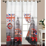 Trade Shop - Tenda London Londra British Uk Pannello Anelli Arredo Porta Finestra Bastone -