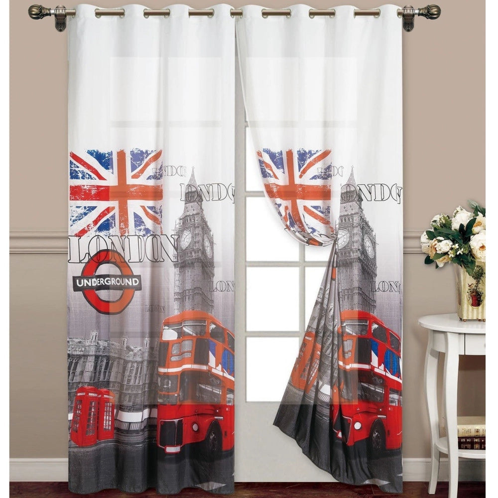 Trade Shop - Tenda London Londra British Uk Pannello Anelli Arredo Porta Finestra Bastone -