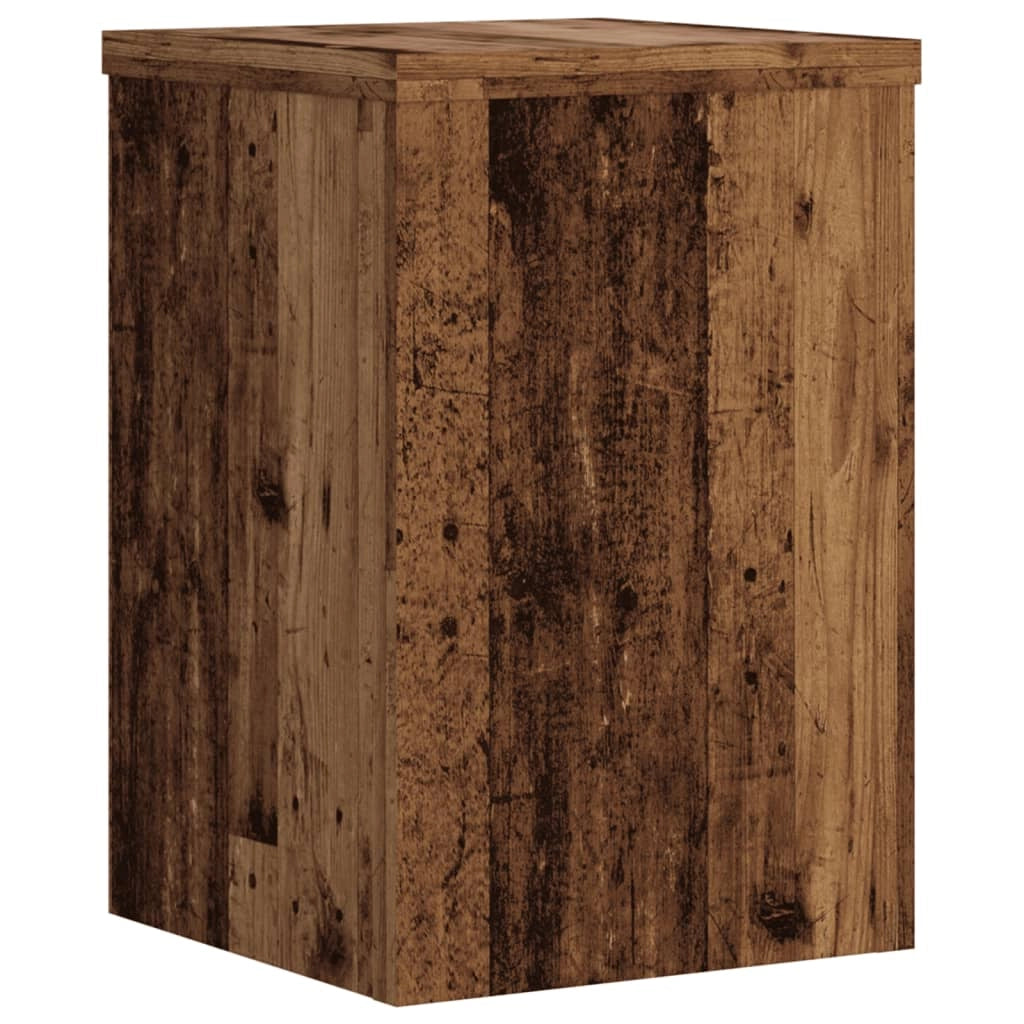 Portavasi mobili per fiori set da 2 legno di recupero legno ingegnerizzato marrone 02_0045378