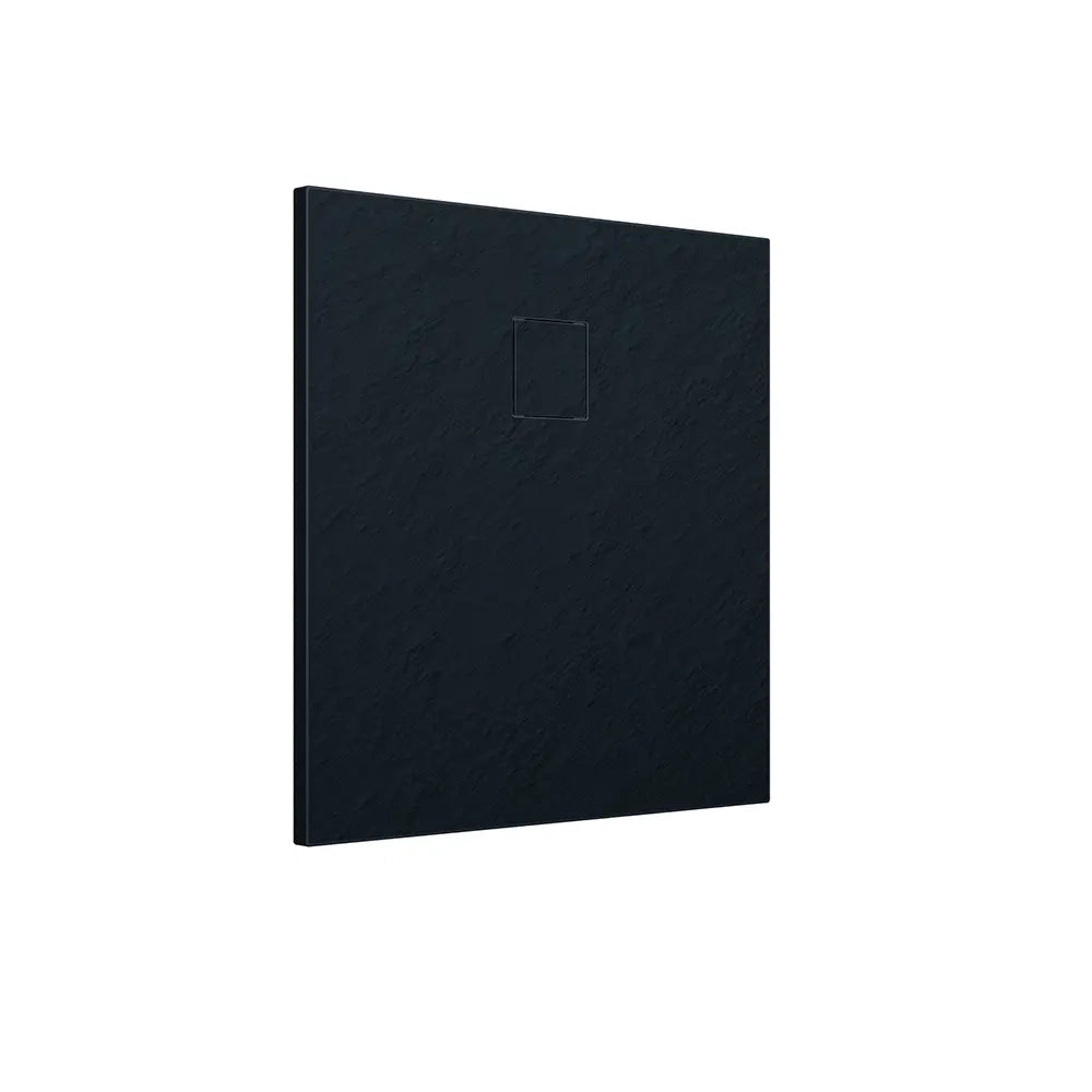 Piatto doccia 80x80 cm colore nero effetto pietra | Samos