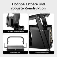 Carrello saldatrice con 4 cassetti, porta attrezzi per saldatura, in acciaio con 4 ruote, portata fino a 100 kg, con spazio per bombola di gas, per officina