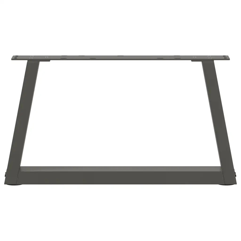 vidaXL Gambe per Tavolino da Caffè a Forma di V 2 pz Antracite 50x(30-31,3) cm Acciaio