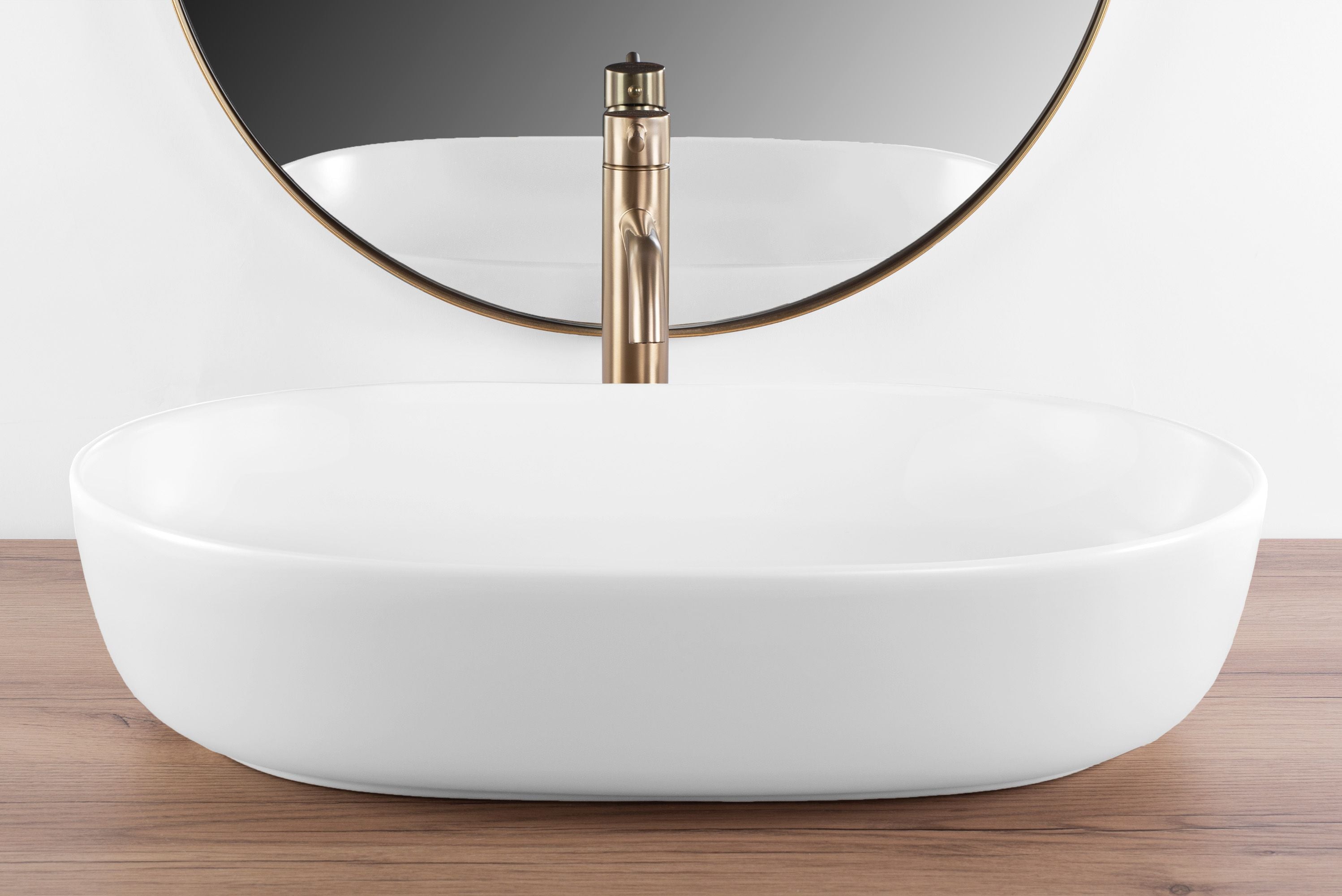 Lavabo Da Appoggio Rea Cleo 61 White Matt