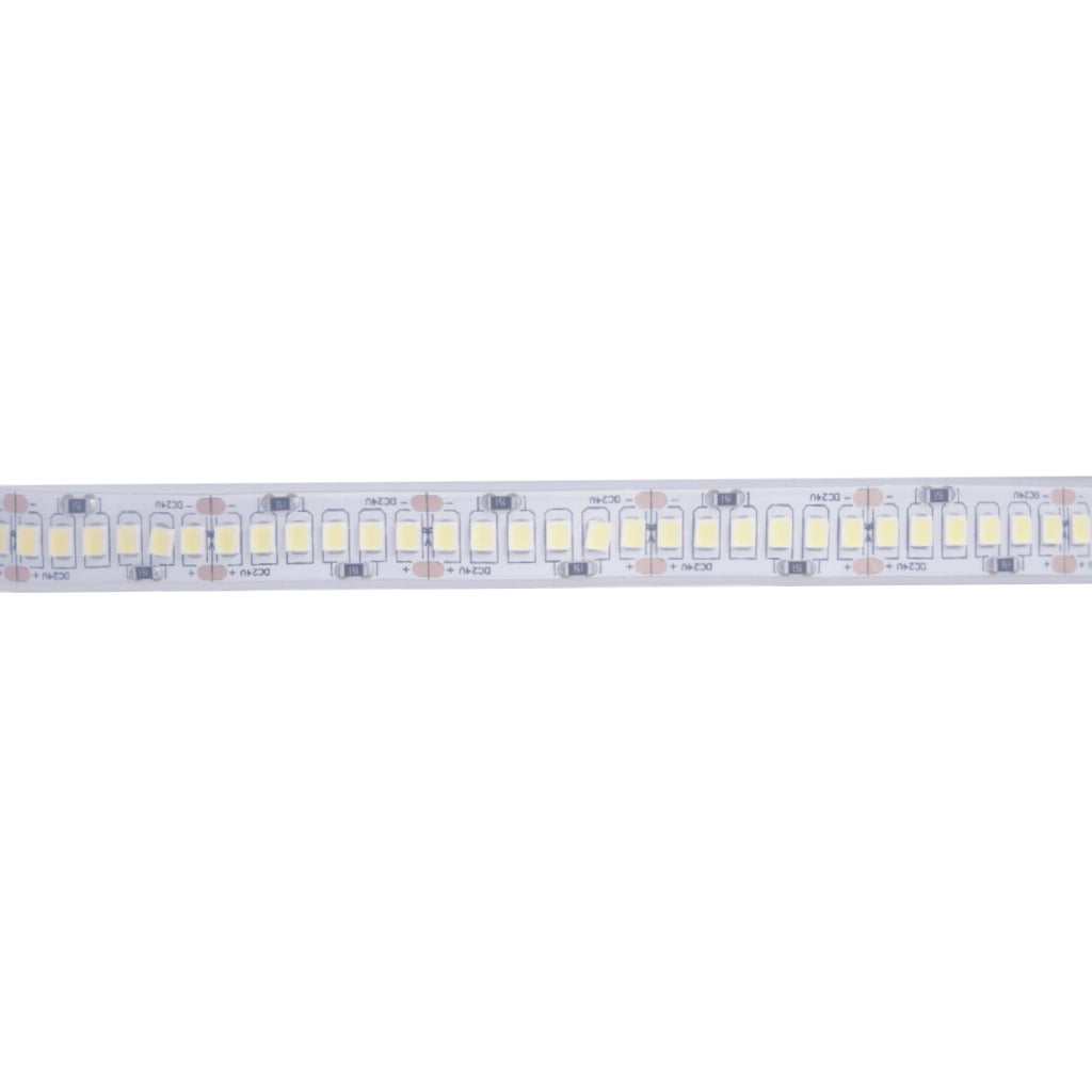 Striscia led 24V ip65 con nuova siliconatura 240 led/mt 45w luce naturale 4000k