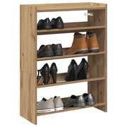 Scarpiera-Scaffale per scarpe Rovere Artigianale 60x25x81 cm in Legno Multistrato