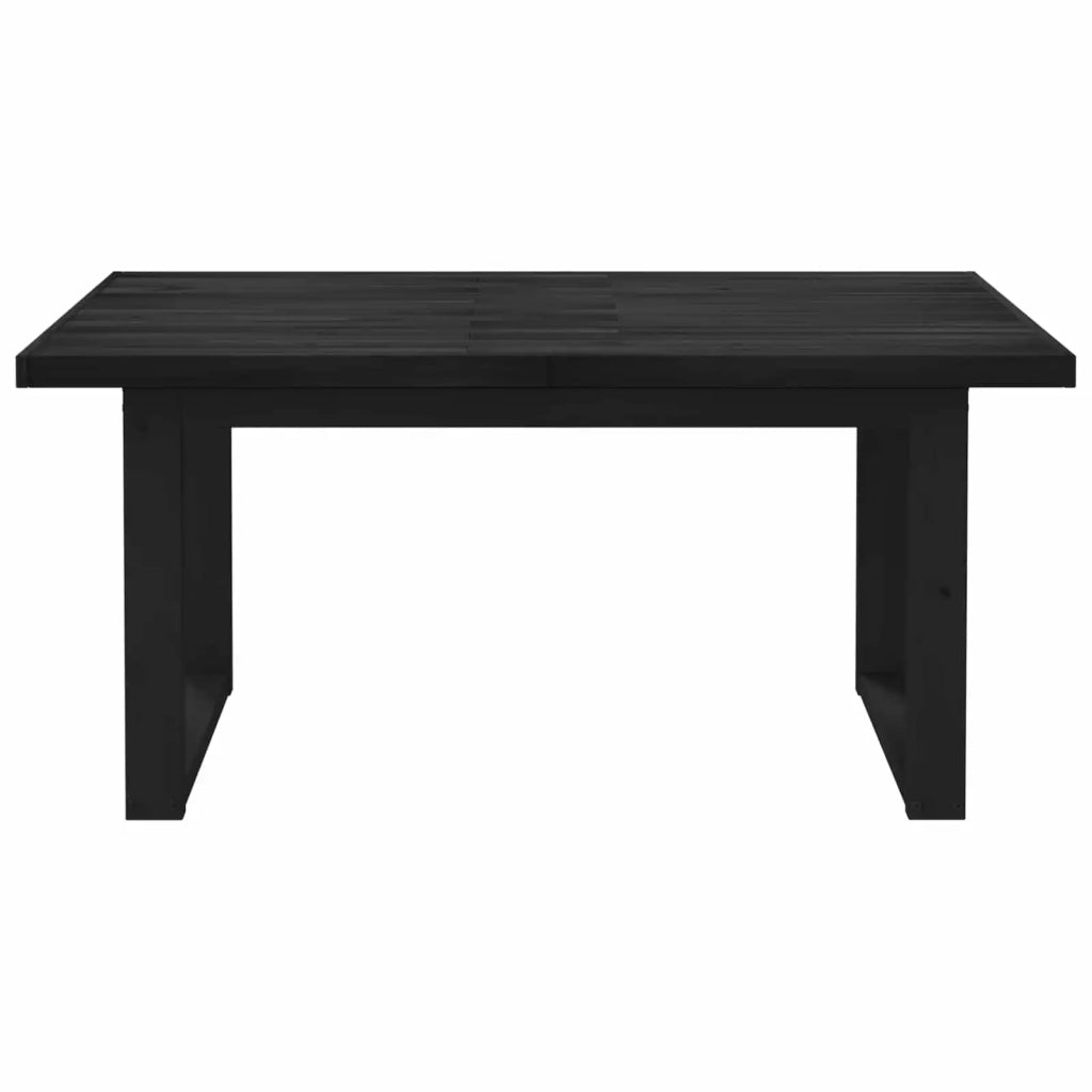 Tavolo da pranzo NOAIN 160 cm Legno Massello di Pino Nero