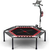 Boudech - Trampolino elastico crossfit per allenamento fitness funzionale con contasalti portacellulare e portabevande