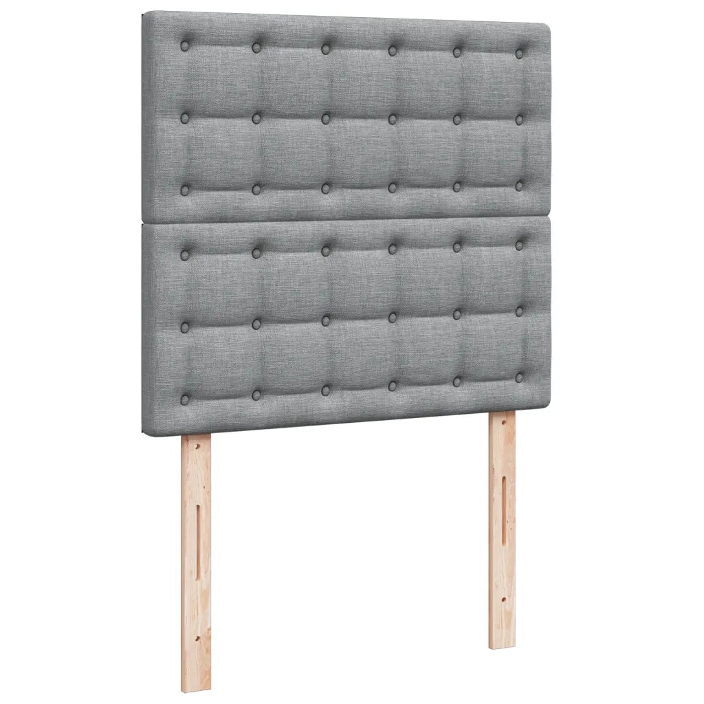 Giroletto a Molle con Materasso Grigio Chiaro 80x200 cm Tessuto 3293421