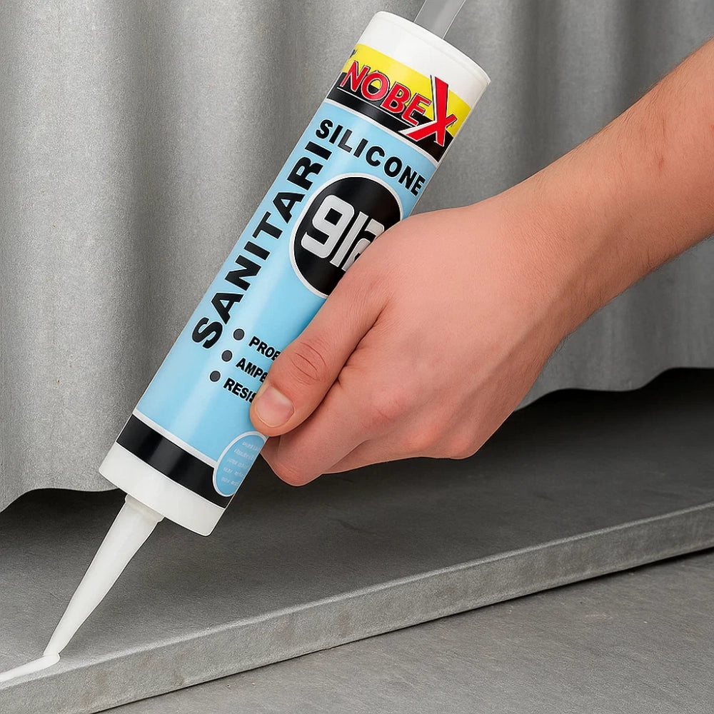 Sigillante siliconico nobex per sanitari e lattoneria *** colore bianco, confezione 1